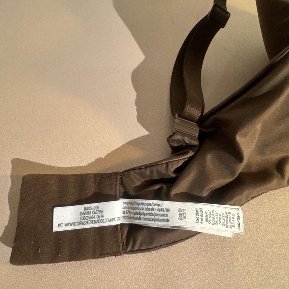 Victoria’s Secret Bra 36G Brown Body By Victoria Demi Bra Hard To Find Size 👙 - Picture 10 of 12